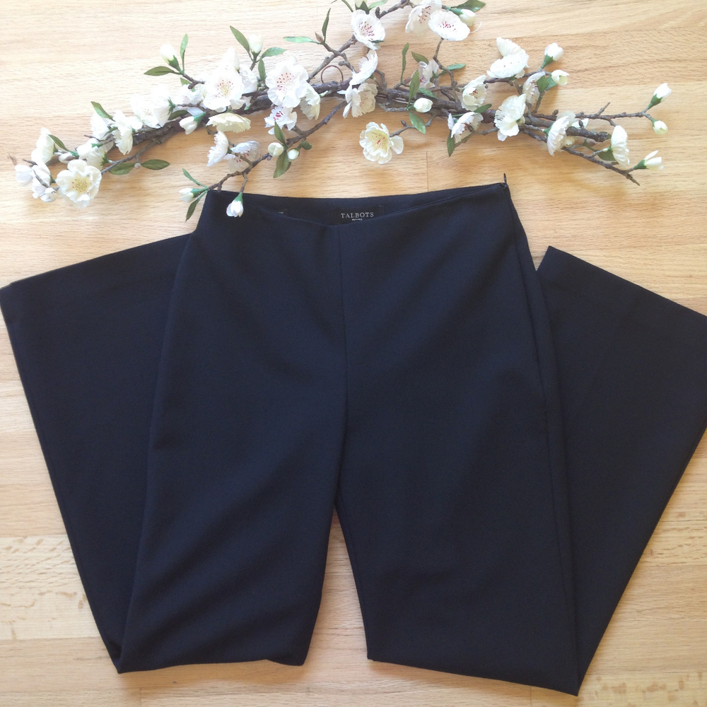 Talbots Hollywood Black Dress  Pants - 0P
